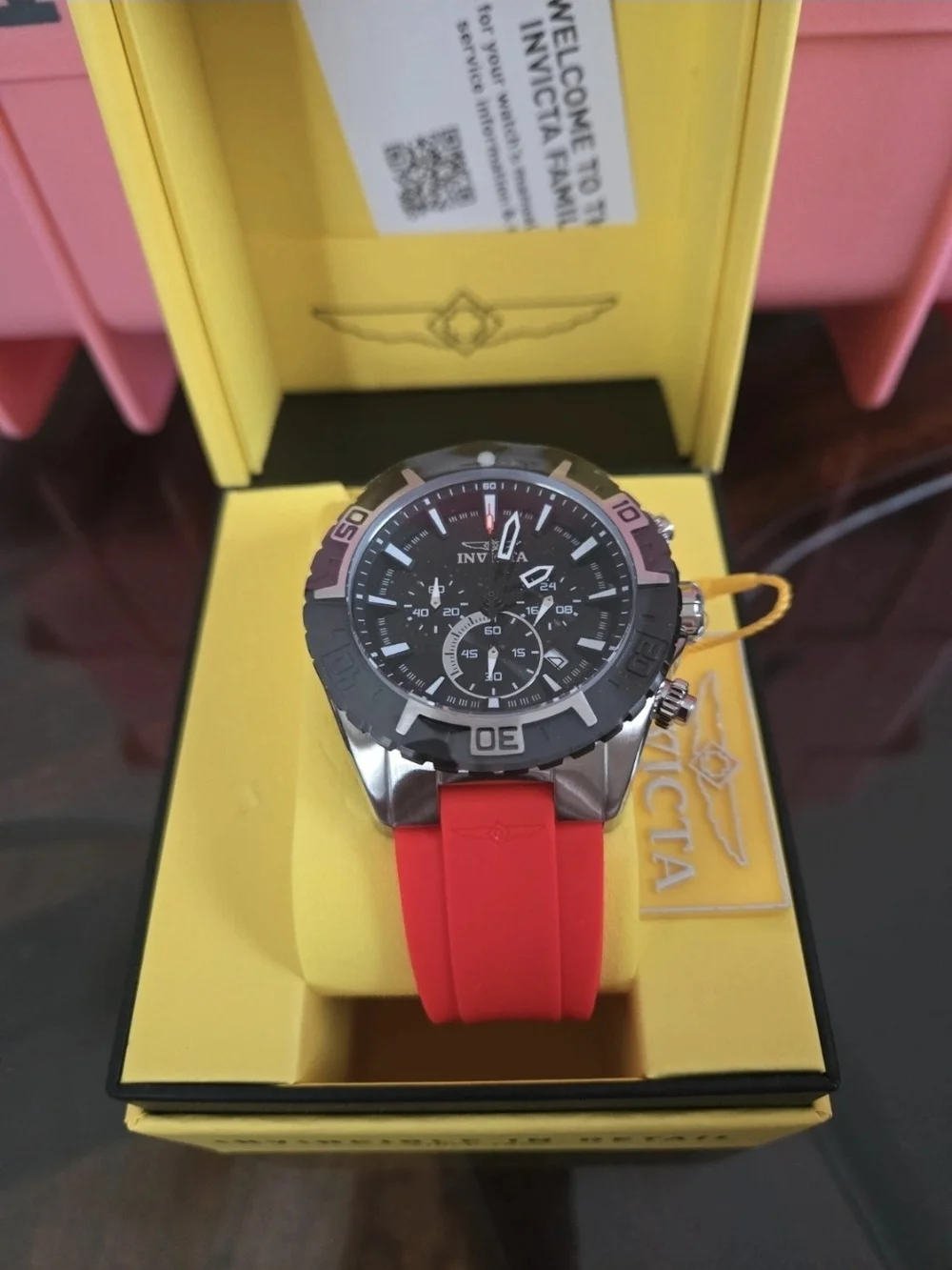 37631 Invicta Aviator Propel Men's Watch 48mm Red/Black